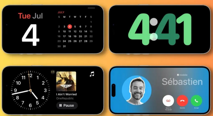 镇海苹果手机维修分享iOS17横屏充电待机显示有什么好处 