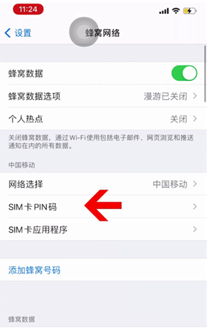 镇海苹果14维修网分享如何给iPhone14的SIM卡设置密码 