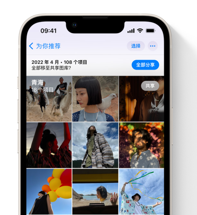 镇海苹果维修网点分享在 iPhone 上使用共享图库 