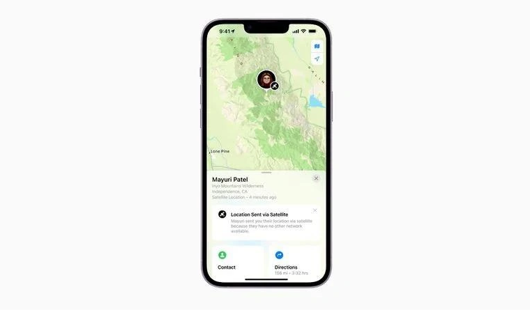 镇海苹果14维修分享iPhone14系列中 FindMy功能通过卫星分享位置方法教程 