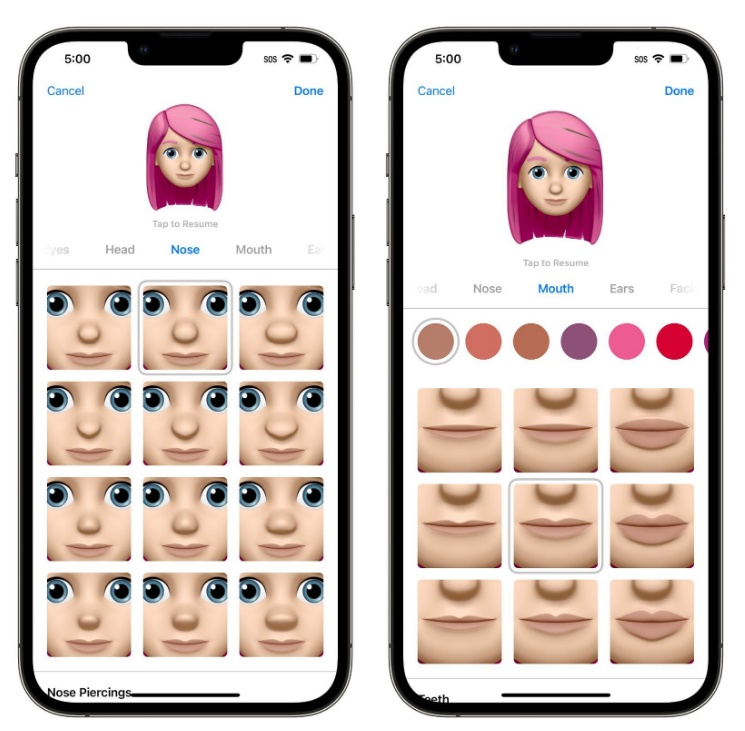 镇海苹果手机维修分享​iOS 16中的拟我表情有了哪些变化和升级 