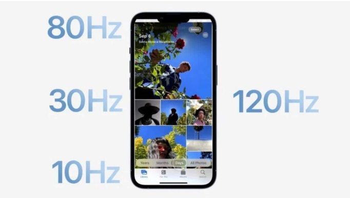 镇海苹果14维修分享iPhone 14有高刷吗 